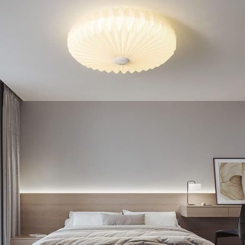 Plafonnier simple rond à LED plissé avec éclairage décoratif de salle à manger - 2
