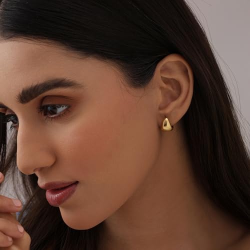 Image of TRUESILVER ACPL 925 Sterling Silver Hoop Earrings | Huggie Hoop Earrings for Women & Men | Classic Everyday Unisex Fashion Jewelry