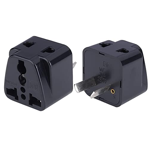 Image of MX India to USA Type A Travel Adapter, US Plug Converter with Universal Socket, Compatible with USA, Canada, Mexico, Japan, Taiwan, Philippines, Thailand, Cuba and Panama