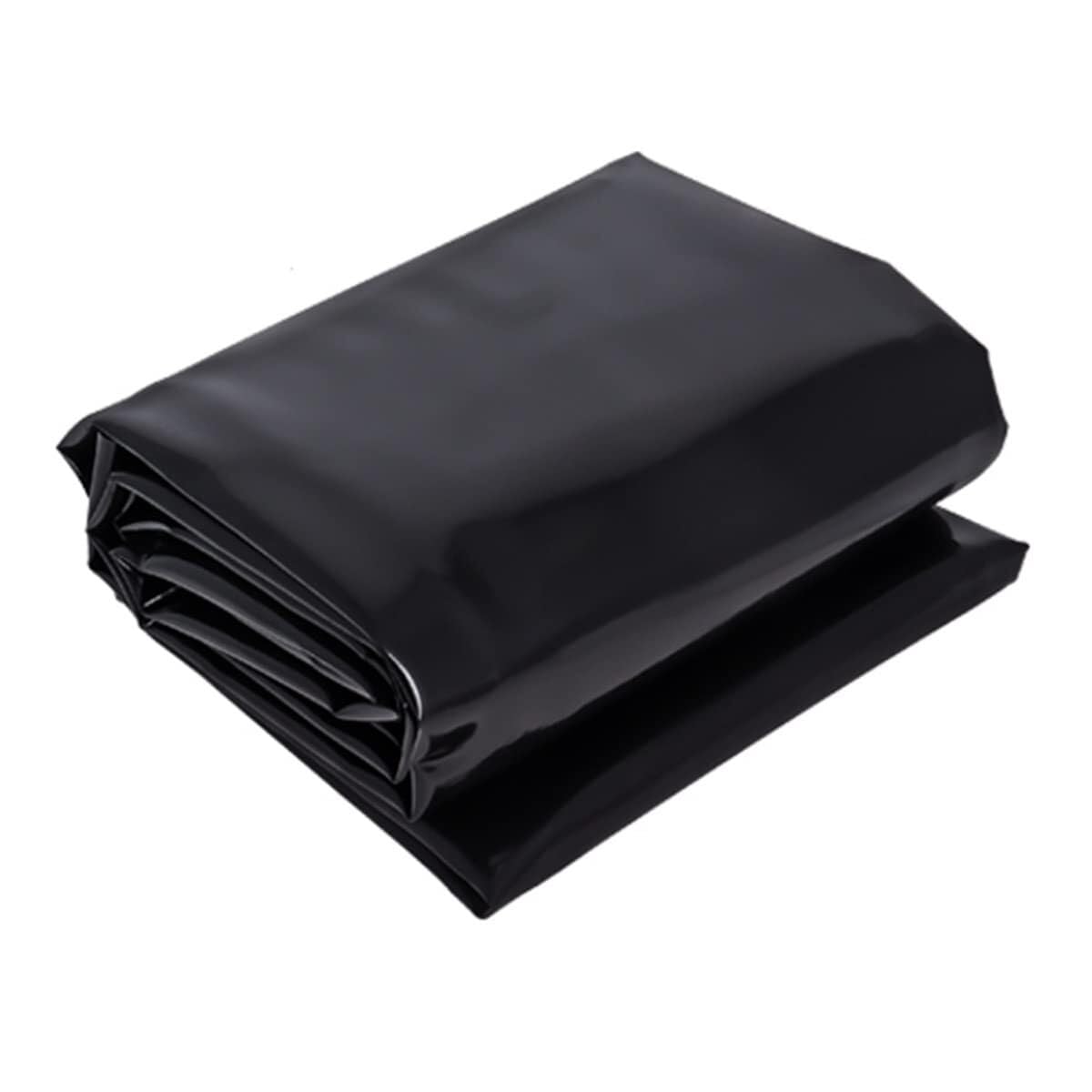 – HDPE Film Pond Liner Koi Pond Liner Black Film Thickness 0.13 mm Fish Pond Film 1 x 1 m - 12 x 15 m Heavy Duty Tear-Resistant Sealing Film Pond Membrane Swimming Pond Film for Pond Renovation