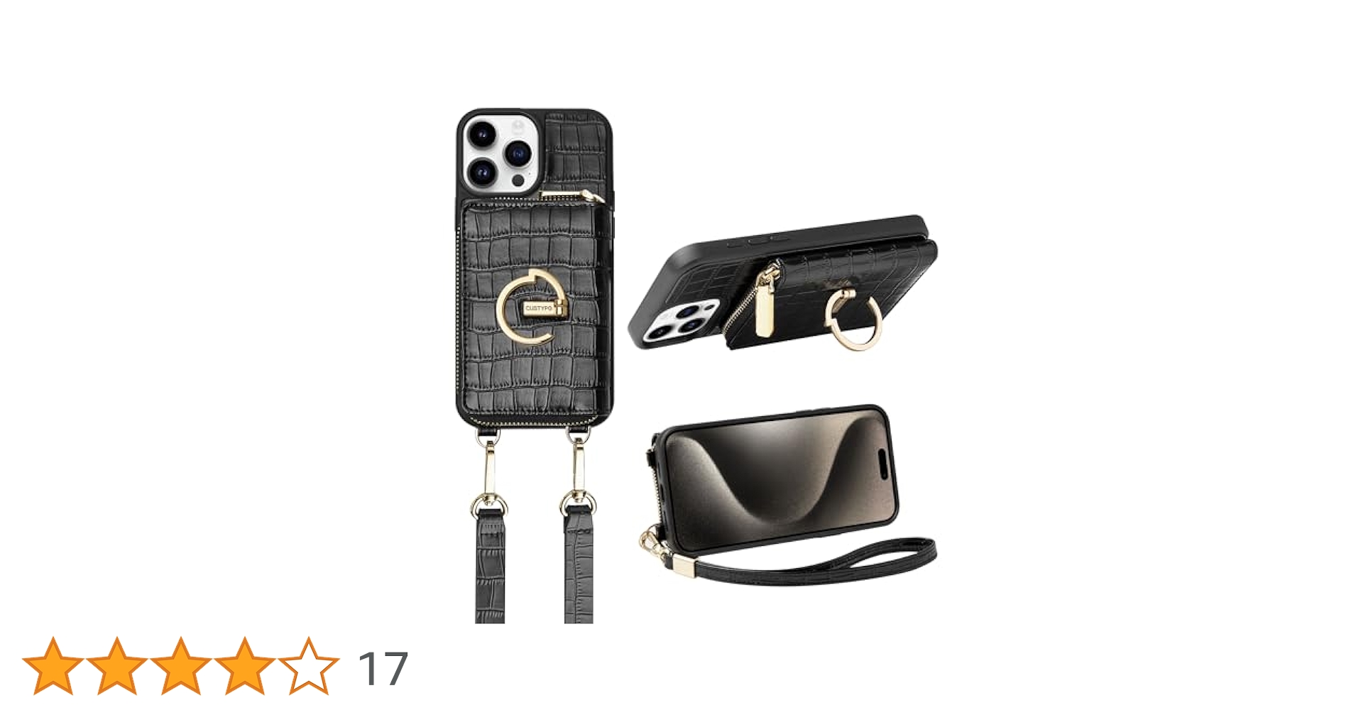 Amazon.co.jp: CUSTYPE iPhone 15 Pro用 ケース 財布 カード