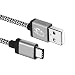 USB Type C Cable Cambond Braided Charging Cable Cord 10ft Long for Galaxy Note 8, S8, S8+, MacBook, Nintendo Switch, Google Pixel, Sony XZ, LG V20 G5 G6, HTC 10, Nexus 6p 5x and More Grey