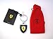 Ferrari Shield Carbon Fiber Look Keychain