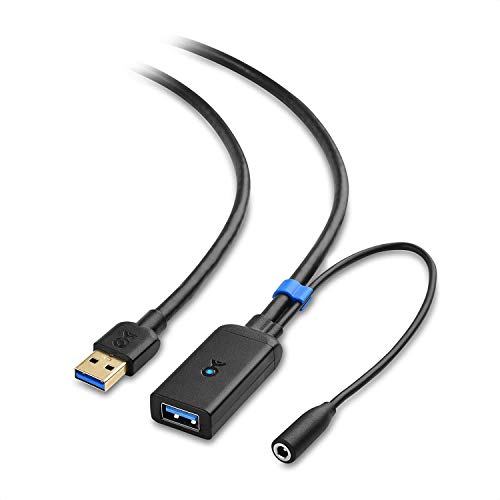 powered usb cable - Cable Matters Active USB Extension Cable 16.4 ft / 5m (USB 3.0 Extension Cable Male to Female) with Signal Booster for Hard Drive, Webcam and More