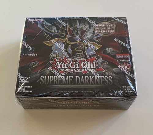 BB-Toy-Trades YuGiOh! Supreme Darkness Display Box - DEUTSCH - 24 Booster 1.Auflage NEU + Toploader