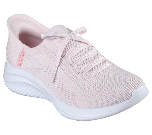 Skechers Femme Ultra Flex 3.0 Brilliant Path Basket, Garniture Textile Rose Clair, 38 EU