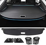 PACEWALKER Tesla Model Y Laderaumabdeckung Auto Kofferraum Schutz Abdeckung Ausziehbar Kofferraumabdeckung Rollo für 2020-2022 Tesla Model Y
