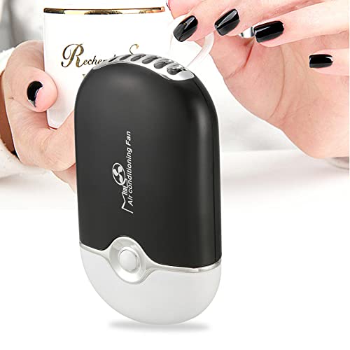 WINDMAX USB Mini Fan Air Conditioning Blower for Eyelash Extension (Black)