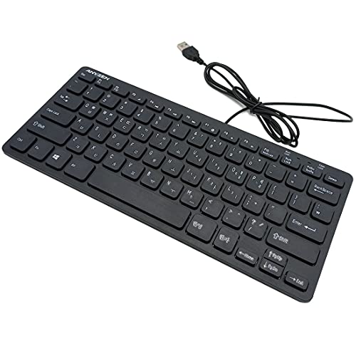 Garasani Mini Wired Keyboard(Korean-English) Ultra Thin And Light Portable 78 Keys Usb Desktop thumb #3