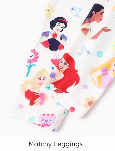 Image of Disney Girls Outfits Long Sleeve Lightweight Shirt +Leggings Clothing Sets