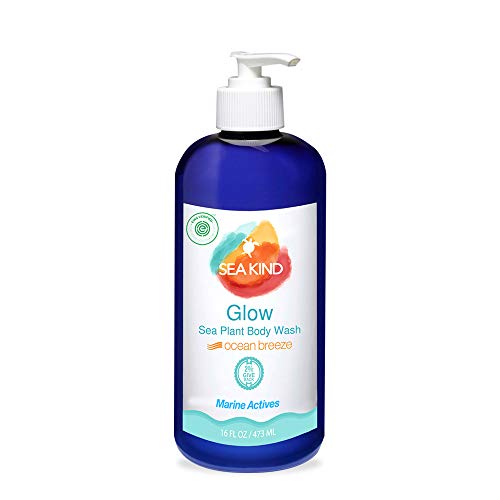 Sea Kind Glow Wash, Original Ocean Breeze Essential Oil Scent, 16 Fl Oz, All Natural Moisturizing, Vegan Wash for Women, Men and Kids