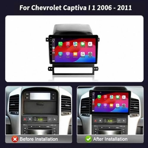 Autoradio touchscreen con manos libres bluetooth y mirror link para Chevrolet Captiva 2006-2011 2