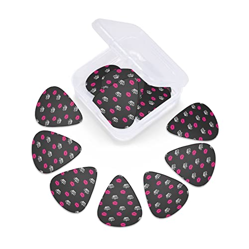 Ensemble de 12 médiators de guitare Crown And Lips pour guitare acoustique, guitare électrique, contrebasse, ukulélé - Les Beatles, Paul McCartney, John Lennon, RIngo Starr, George Harrison Ensemble de 12 médiators de guitare Crown And Lips pour guitare acoustique, guitare électrique, contrebasse, ukulélé – Image 7