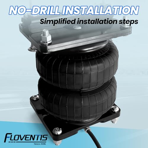 FLOVENTIS 2PCS Air Spring Bags Suspension Kit for 1999-2007 Chevy Silverado 1500 and GMC Sierra 1500 2WD/4WD Pickups Rear Helper Bag Spring Towing 5000 lbs (7X1239)