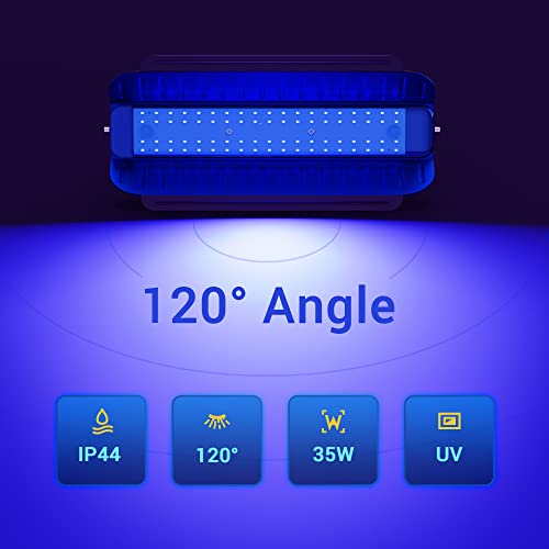 Briignite 2 Pack A19 Black Light Bulb & 35W Dimmable Black Light For Glow Party #TOP1