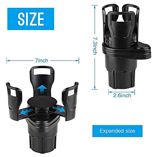 Portavasos ajustable multifuncional para auto miniatura 4