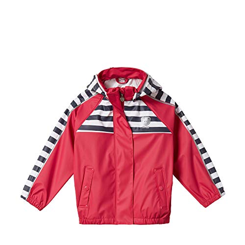 Steiff Baby-Mädchen Raglan Regenjacke Rot gestreift