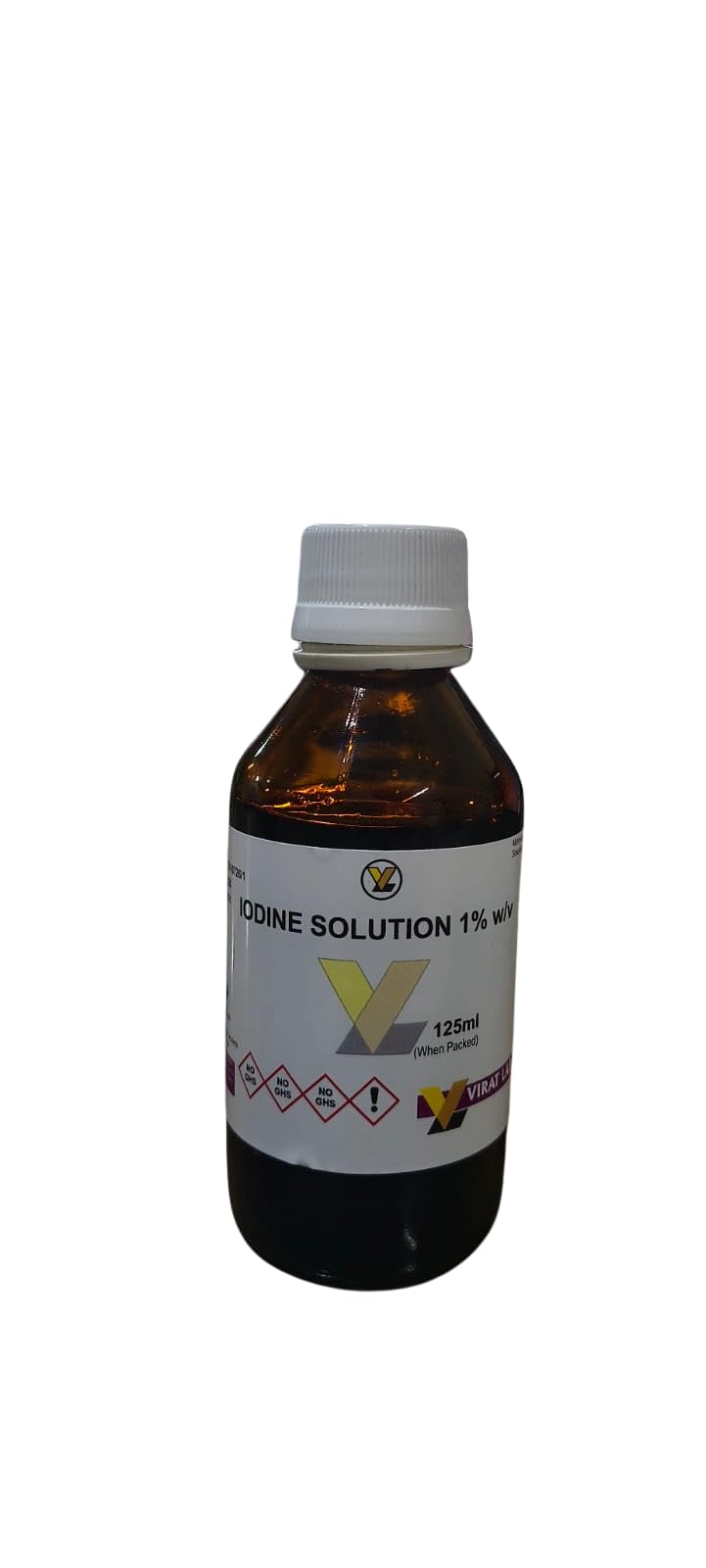 Iodine Solution 1% (w/v) Laboratory Reagent Grade 125ml | Scientific Use, Educational Use, Reagent Grade-image-5