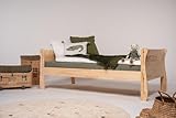 ADEKO Kinderbett Roma 90x200 cm aus Kiefernholz mit Matratze – Einzelbett...