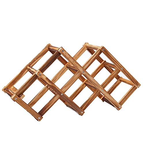 Soporte para vino de madera, 3 botellas, pack 2 miniatura 1