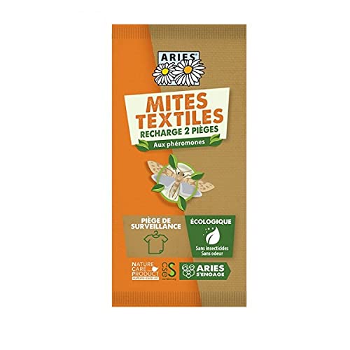 Preisvergleich Produktbild ARIES 2er Nachfüllset für Mottlock Motten Box Mottenfalle für Kleidermotten Klebefalle für Befallsermittlung und nachhaltiger Mottenschutz für den Kleiderschrank ungiftig und geruchlos