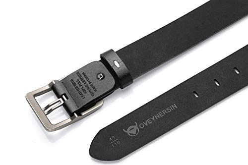 Men Belt - 100% Genuine Leather casual Dress Belts Big Metal Buckle Adjustable Size designer Fashion Gifts