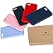 Miracase Designed for iPhone SE Case 2022(3rd Gen)/iPhone SE 2020 Case(2nd Gen)/iPhone 7 Case/iPhone 8 Case, Multi-Color Silicone Shockproof Phone Case(Light Black)