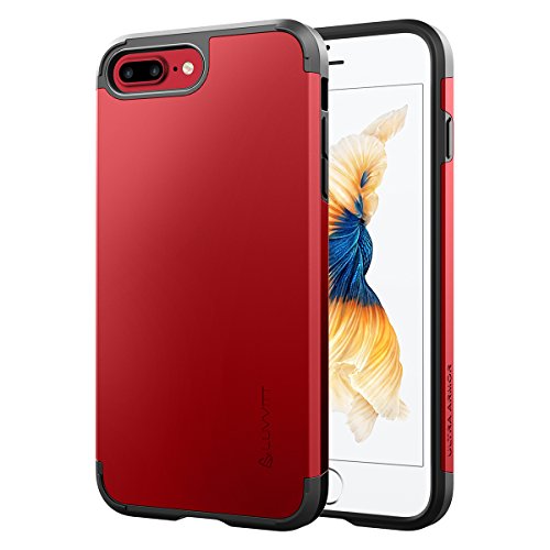 Luvvitt Ultra Armor iPhone 7 Plus/iPhone 8 Plus Case with Dual Layer Heavy Duty Protection and Air Bounce Technology for Apple iPhone 7 Plus (2016) / iPhone 8 Plus (2017) - Red