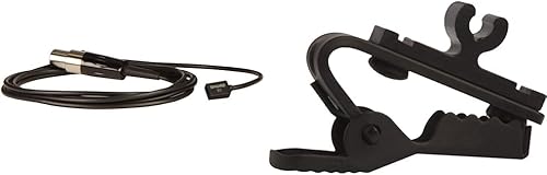 Shure Paquete de micrófono Lavalier WL93 con soporte y cable de 4 pies