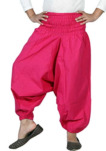 Sarjana Handicrafts Niños Harén Pantalones Algodón Niñas Niños Boho Bebé Hippie Niño Unisex Pantalones Cover