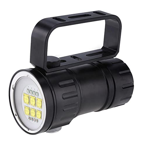 RASTKY Linterna de Buceo LED Impermeable para Exteriores con Modos de Luz Roja, Azul y blanca: Ideal para Fotografía Submarina, Camping, Senderismo y Pesca