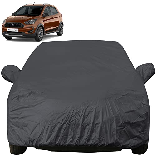 Image of Autofact Dustproof Car Body Cover Compatible with Ford Freestyle (2015 to 2022), with Mirror Pockets, Grey Color, Taffeta Polyster Triple Stiched, Ford Freestyle Car Accessories