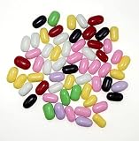 Licorice Pastels - Black Licorice Pastels - Crunchy Candy Coated Black Licorice - Pastel Colored Candy Coated Black Licorice 1/2 Pound (8 Ounce) By CandyKorner