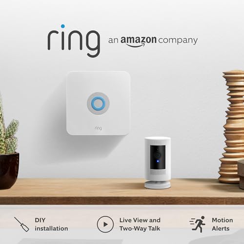 Ring Alarm Pack - L + Outdoor Camera (Stick Up Cam) by Amazon | Smart home alarm security system with optional Assisted Monitoring - No long-term commitments | Works with Alexa