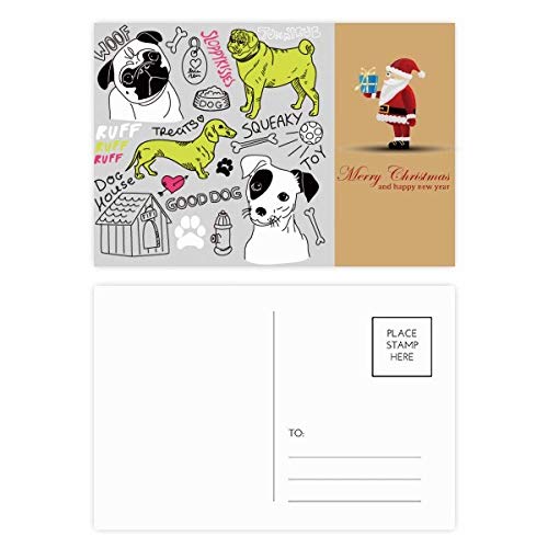 Cartes de Noël de chien 20 pièces pour correspondance festive
