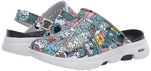 Skechers Women's Foamies Gowalk 5 - Dog Lover Clog, Navy Multi, 9 #TOP6