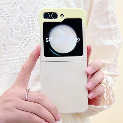 Coque Samsung Galaxy Z Flip 5 antichoc en PC dur transparent dégradé blanc
