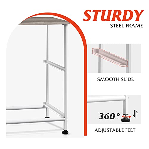 Wlive Nightstand, 2 Drawer Dresser For Bedroom, Small Dresser With 2 Drawers, Bedside Furniture, Night Stand, End Table With Fabric Bins For Bedroom, Closet, Nursery, College Dorm, Greige Oak #TOP5