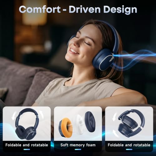 Image of Hybrid Active Noise Cancelling Bluetooth Headphones Wireless Headphones