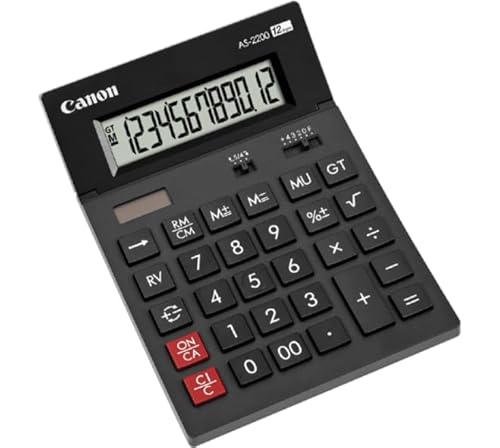 Canon AS2200 anzeigender Tischrechner (12-stellig) 4584B001 grau