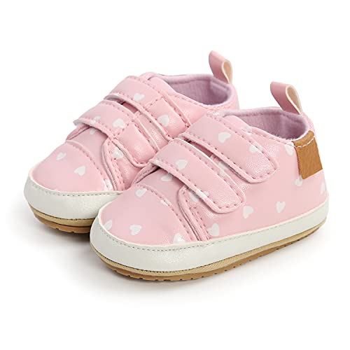 MK MATT KEELY Baby Girl Boy First Walking Shoes Anti-Slip Soft PU Leather Sneakers for Infant Toddler