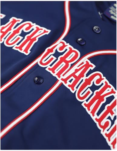 Big Boy Atlanta Black Crackers S5 Adult Baseball Jersey [Navy Blue] - ID#75099-115-207-0-0 miniatura 3