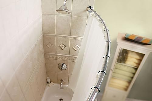 Moen Chrome Curved Shower Rod, 58.44 inches