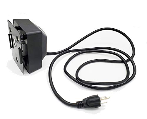 HOTMAN Universal Heavy Duty Electric AC Rotisserie Motor for Outdoor Cooking Grill (Black)
