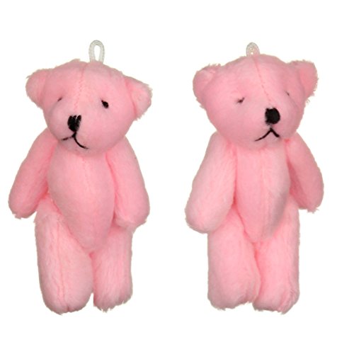 NEW Little Pink Teddy Bear X 2 - Cute And Cuddly - Gift Present Birthday Xmas