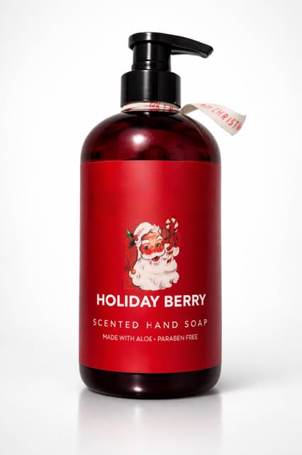 Sand Fog PREMIUM Liquid Hand Soap Scent Holiday Berry Cleans and Nourishes Skin made with Aloe - 20oz