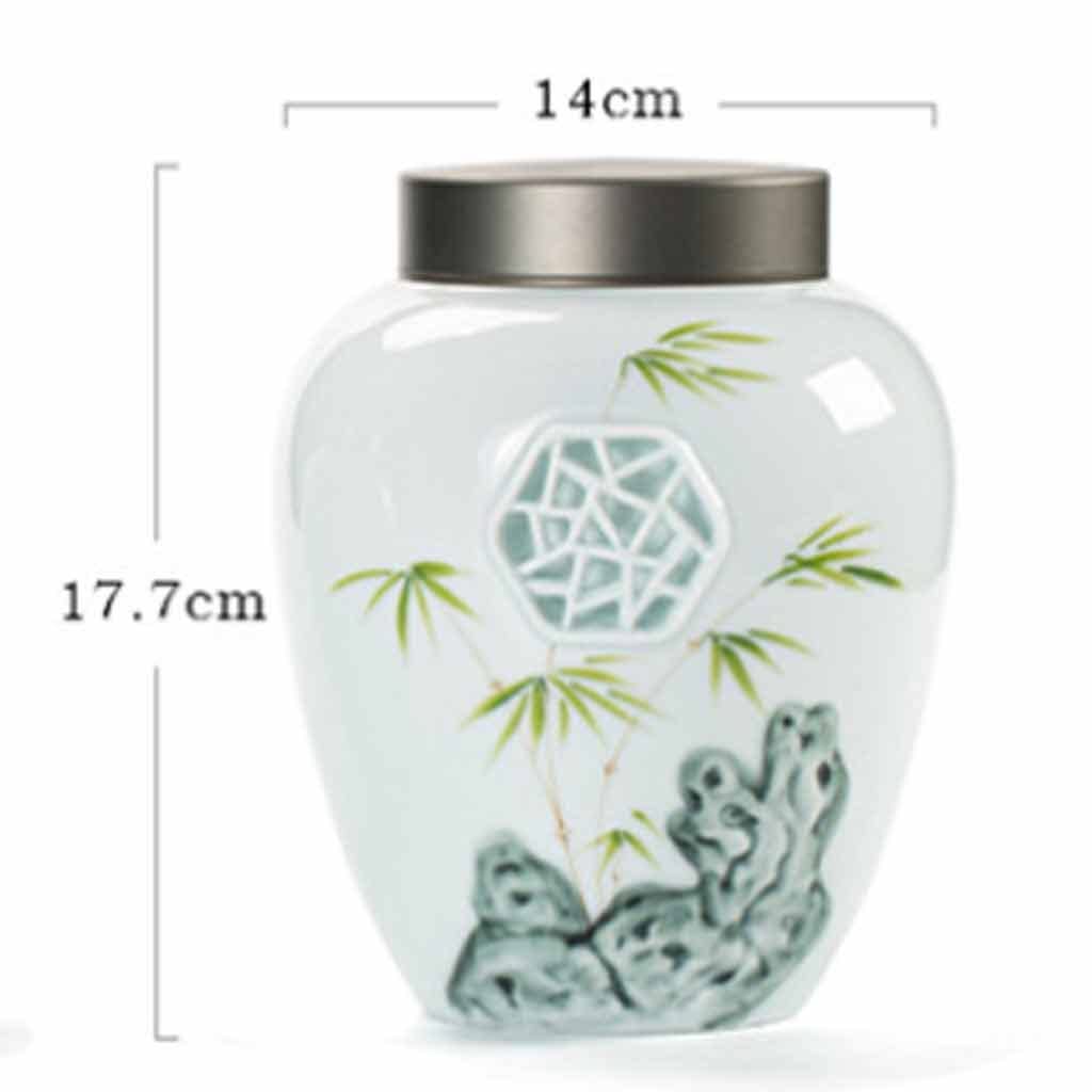 XYNSNDB Garnek do przechowywania Oolong, garnek ceramiczny, herbata, przenośny, zapieczętowany, przyprawiony, słodycze, kawa