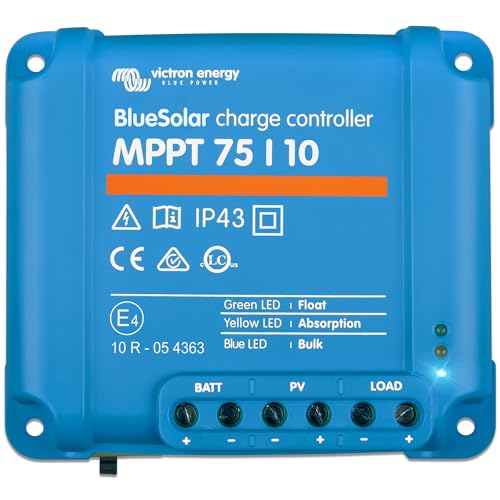 Victron Energy 8719076025306 Controller Di Carica Solare, Mppt, 75/10, 75/15 E 100/15, Blu