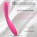 Two Headed Womens Toys Waterproof Silent 10 Powerful Modes of Adult Tool for Women Suitable Realistic Toy Travle Essentials for Lady Couple Partners R8326Y (Pink)