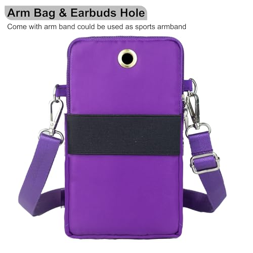 Image of JANKS Small Crossbody Bag for Women - Mini Phone Purses with Crossbody Strap and Wallet - Nylon Arm Bag